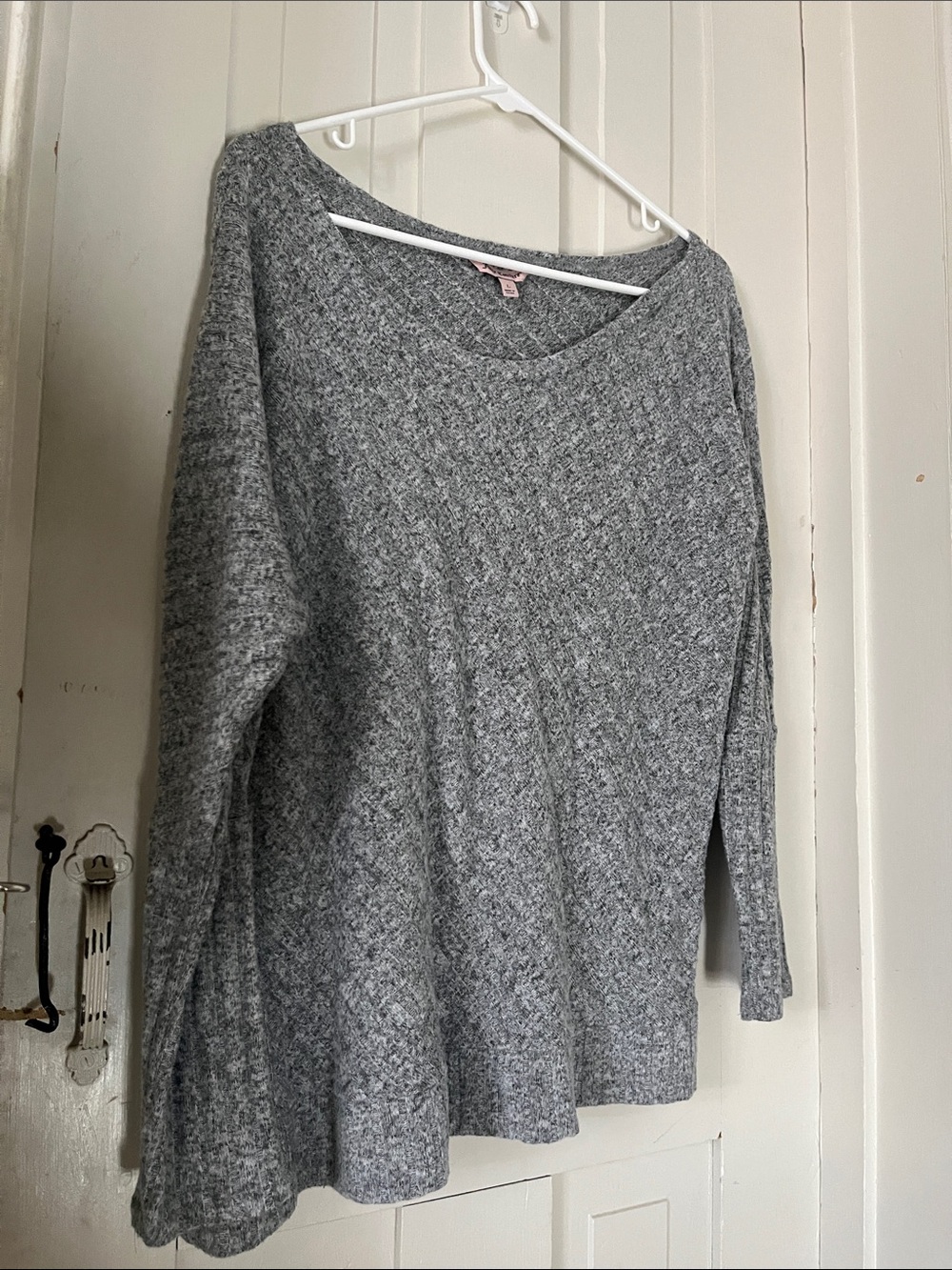 Juicy Couture Gray Boatneck Knit Sweater